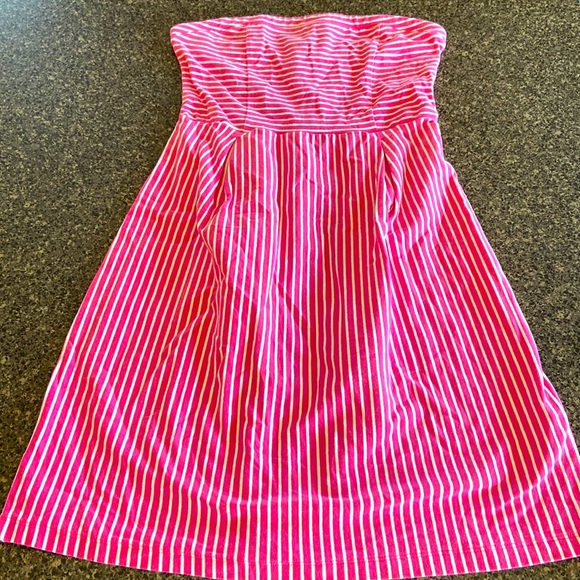 Cotton Strapless Mini dress - Picture 1 of 5